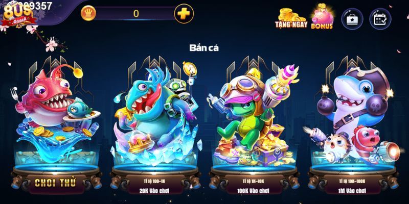 8us 23 Chơi bắn cá đổi thưởng 8US, rinh quà liền tay